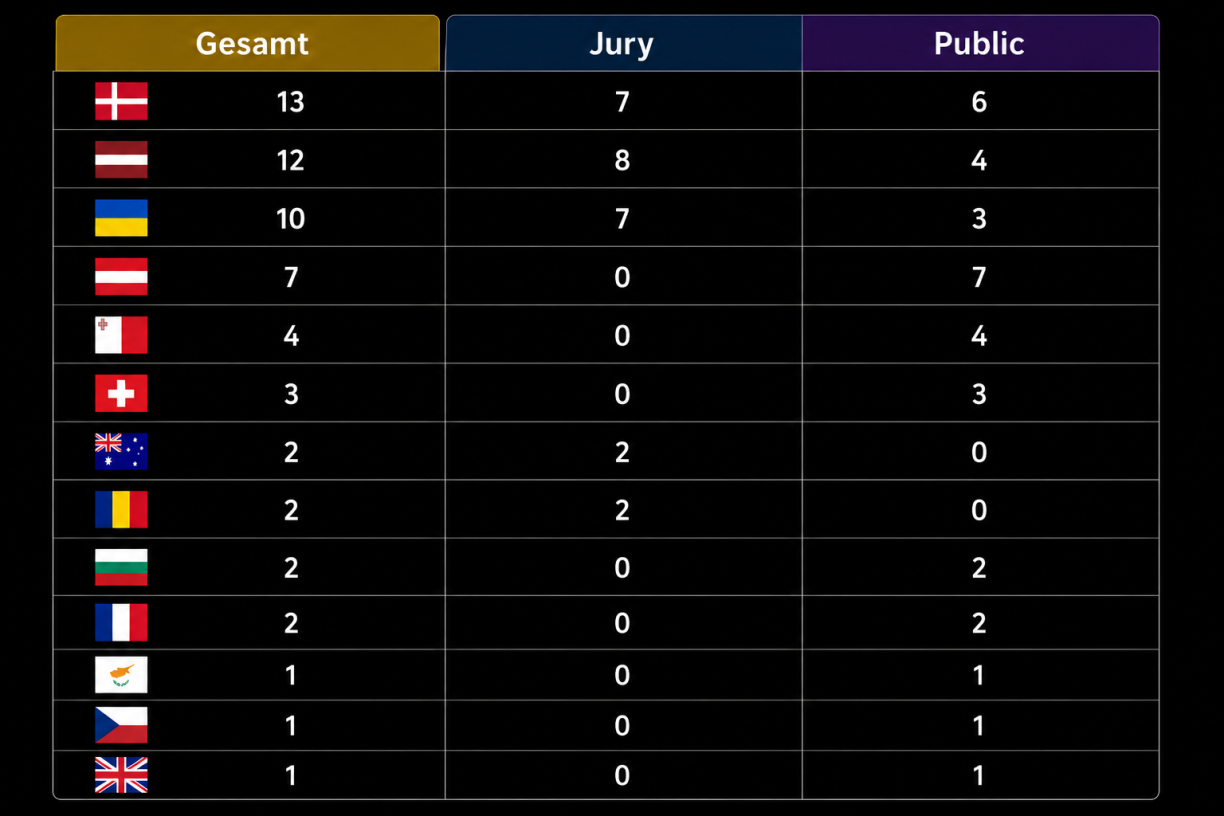 Who voted for Luxembourg in the second semi-final?