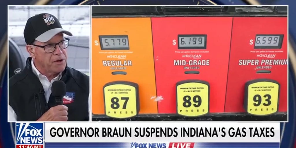 Indiana governor details gas tax suspension, highlights economic growth Indiana governor details gas tax suspension, highlights economic growth