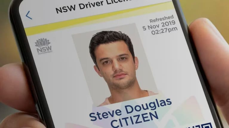 A New South Wales digital driver licences.