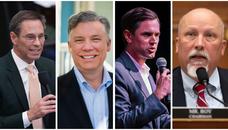From left, Nathan Johnson, Joe Jaworski, Mayes Middleton and Chip Roy are the candidates for Texas attorney general.