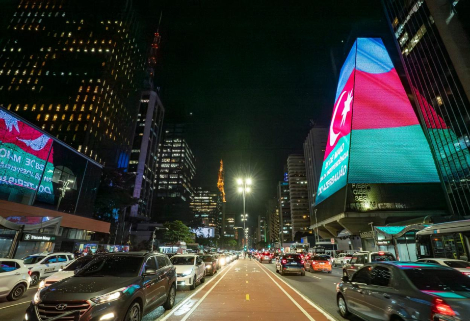 Azerbaijan’s Independence Day marked with special light projections and visual displays in São Paulo Azerbaijan’s Independence Day marked with special light projections and visual displays in São Paulo