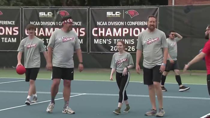 KSAT faces Visit San Antonio in dodgeball competition at San Antonio Sports Corporate Cup