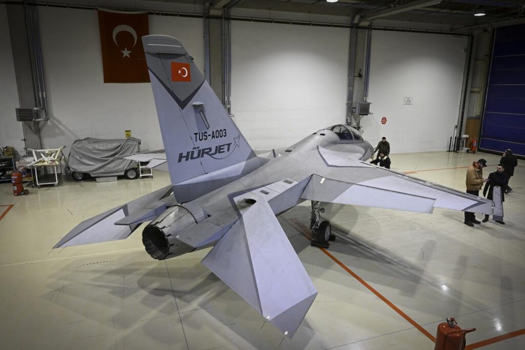 Japanese media names Türkiye’s Hurjet candidate for Japan’s T-4 trainer replacement A view of Hurjet aircraft at the Turkish Aerospace Industries (TAI) facilities in Ankara, Türkiye, on December 30, 2025. (AA Photo)