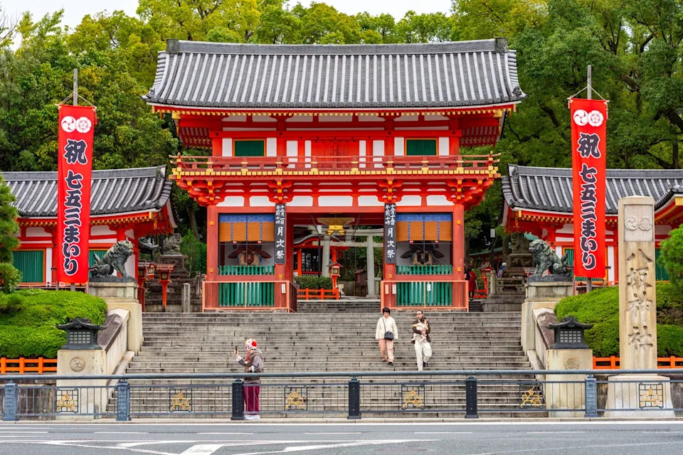 Jade managed to visit the Yasaka shrine in Kyoto (Getty/iStock)