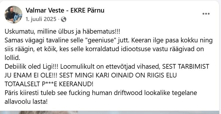 The deputy mayor of Pärnu probably needs help