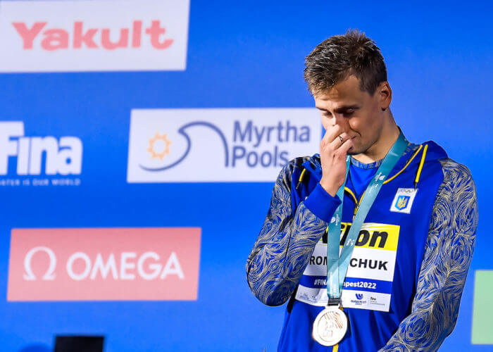 ROMANCHUK Mykhailo UKR Bronze Medal 800m Freestyle Men Swimming FINA 19th World Championships Budapest 2022 Budapest, Duna Arena 21/06/22 Photo Andrea Staccioli / Deepbluemedia / Insidefoto
