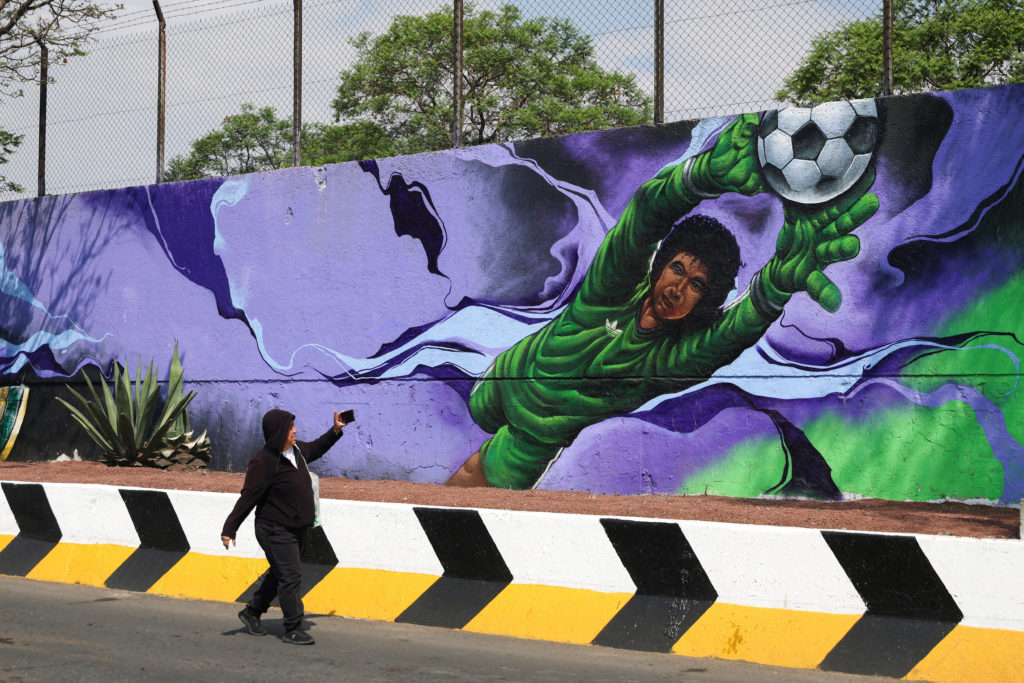 Mexico’s president sees ‘no issue’ with her country hosting Iran’s World Cup team during tournament Soccer-themed mural aims to break a Guinness World Record in Mexico City