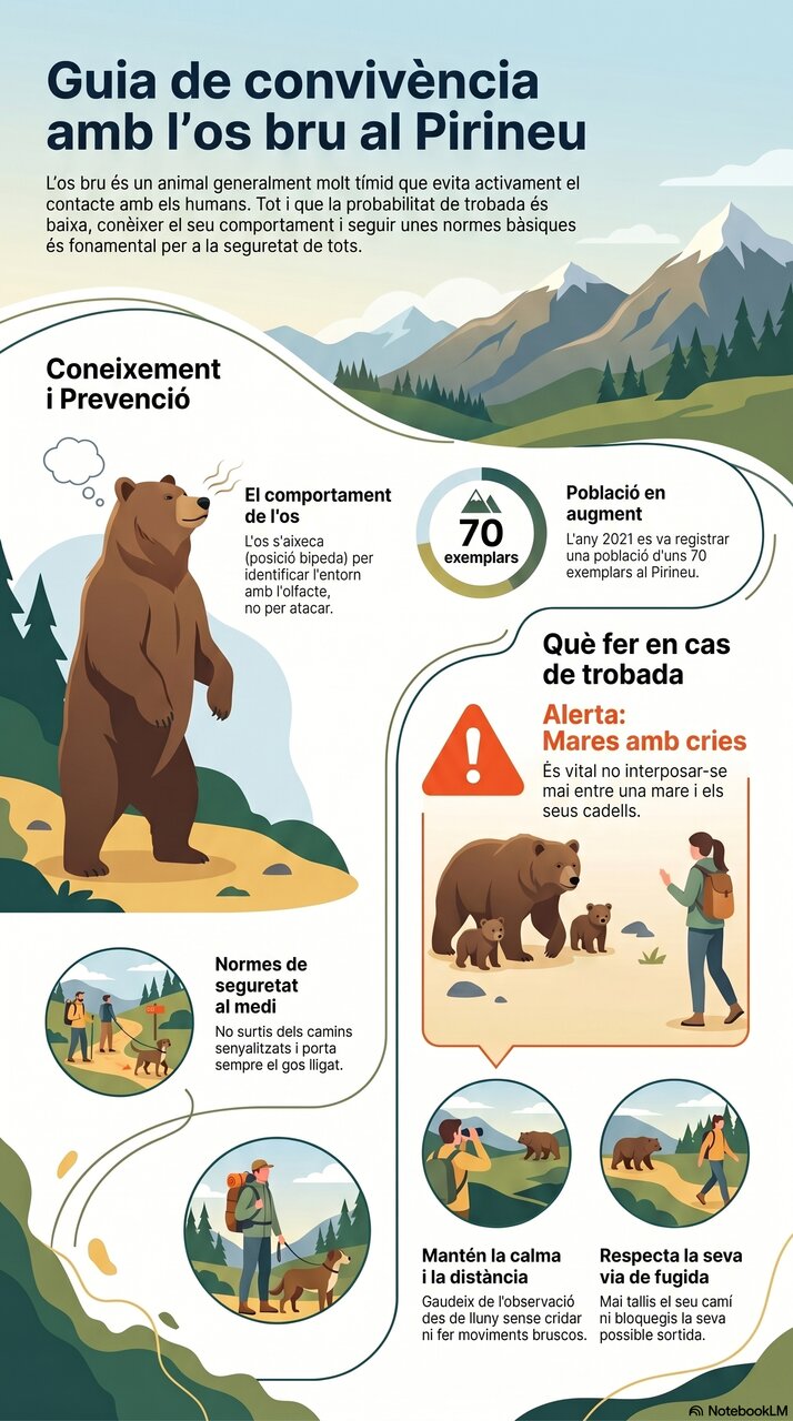 Guide for coexistence with bears if we go hiking in the mountains and encounter them.