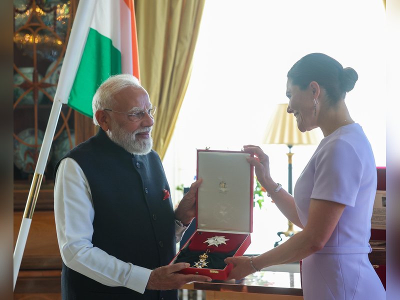 PM Modi receives Sweden’s ‘Royal Order of Polar Star’; marks 31st global honour PM Modi receives Sweden