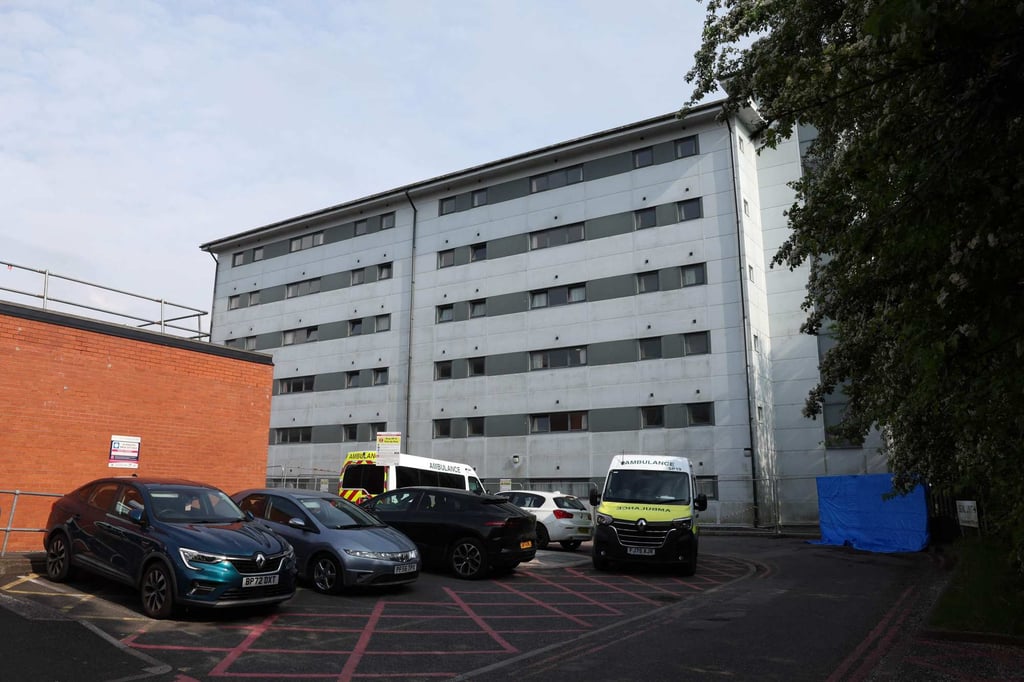 Buildings at Arrowe Park Hospital are pictured in Wirral, England, on Saturday. Photo: AFP Buildings at Arrowe Park Hospital are pictured in Wirral, England, on Saturday. Photo: AFP