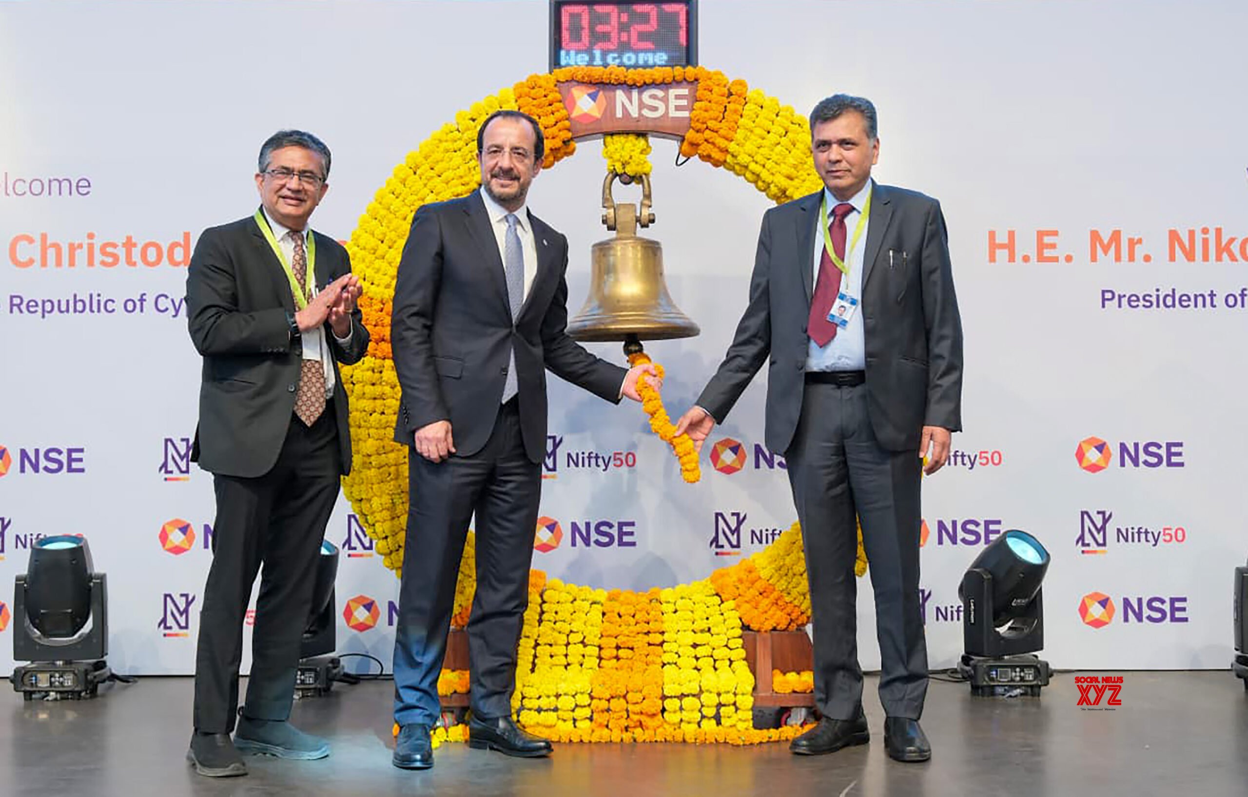 Mumbai: Cyprus President Visits NSE #Gallery Mumbai: Cyprus President Visits NSE #Gallery