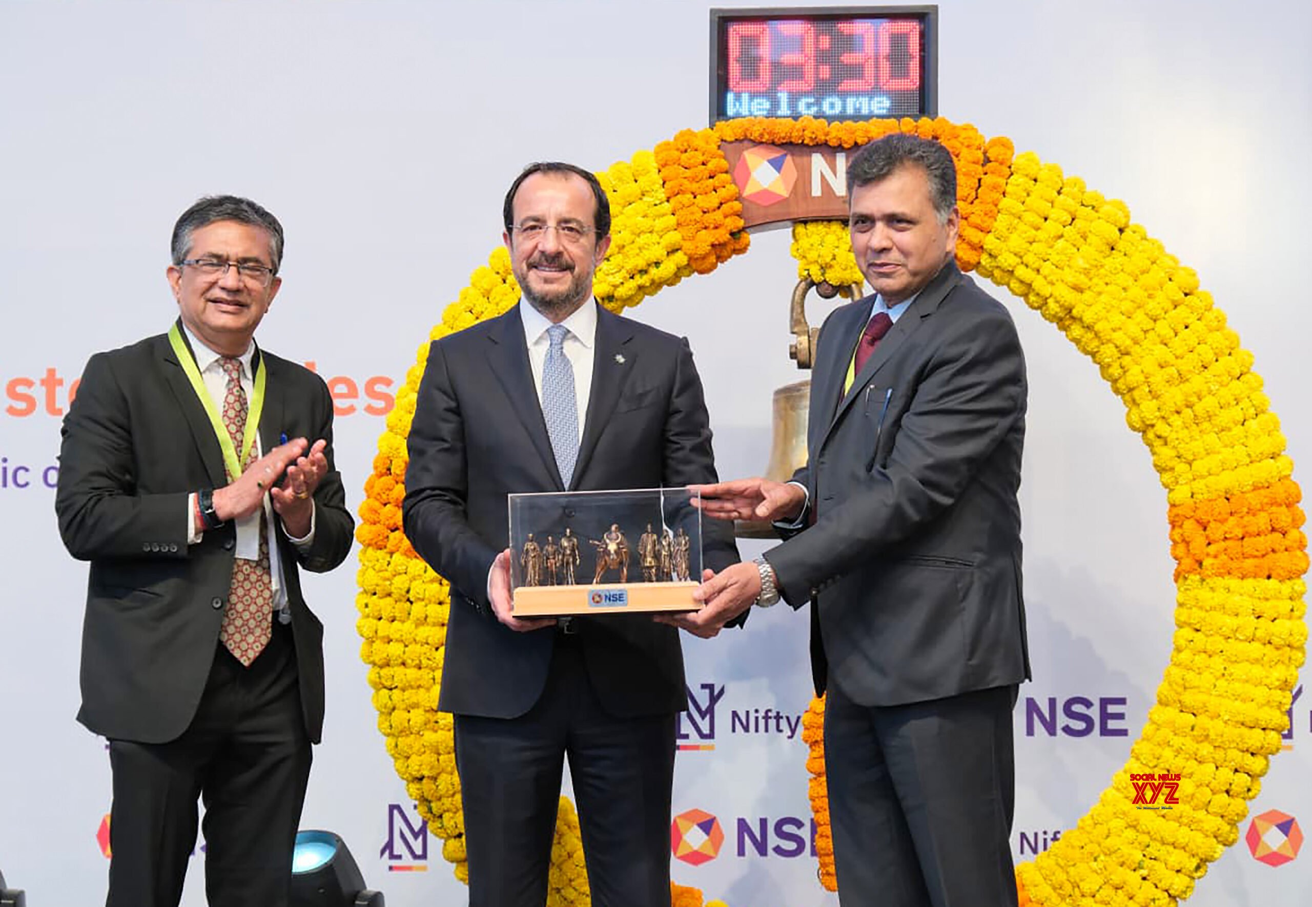 Mumbai: Cyprus President Visits NSE #Gallery Mumbai: Cyprus President Visits NSE #Gallery
