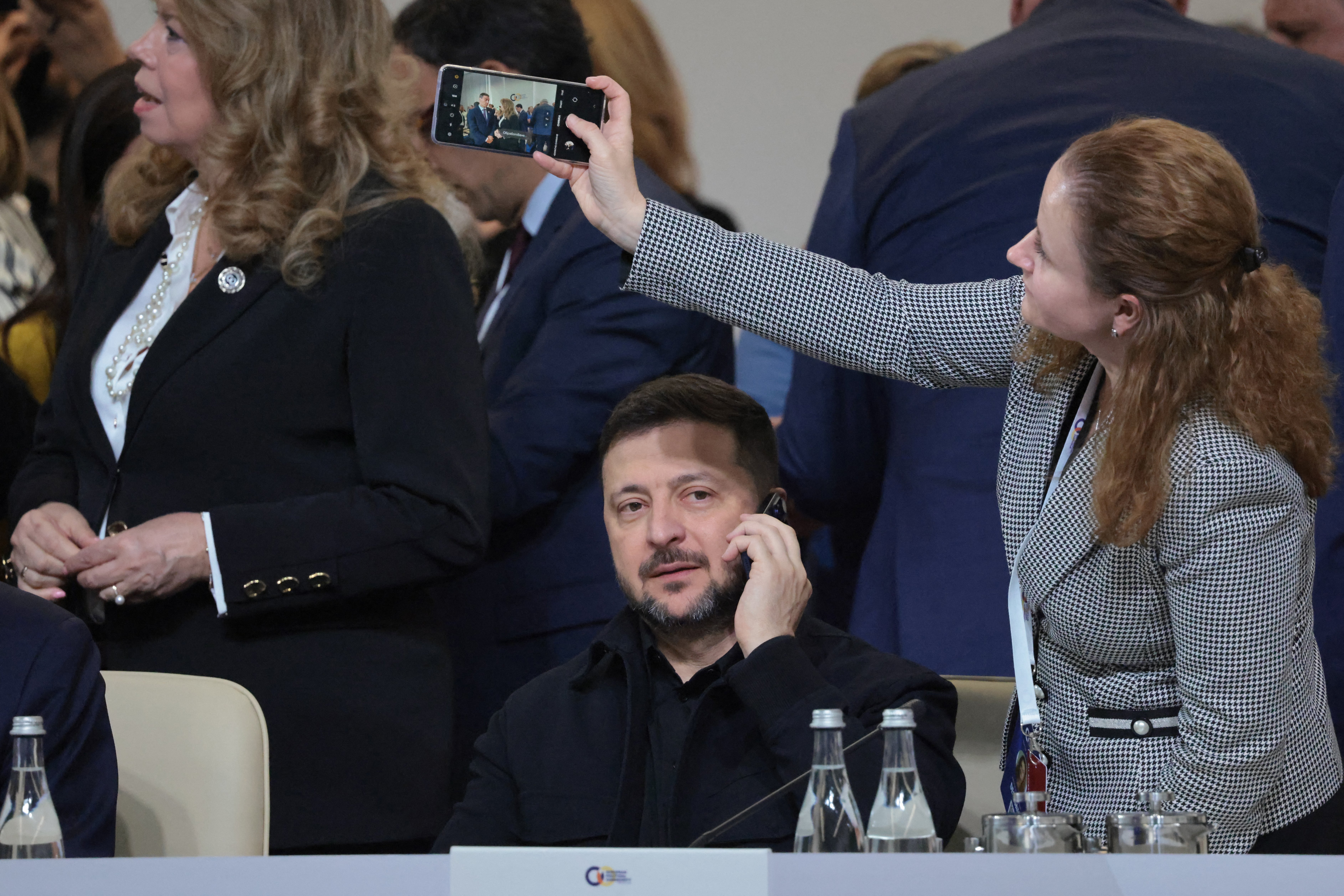 Ukraine's president Volodymyr Zelensky attends the 8th European Political Community (EPC) summit in Yerevan