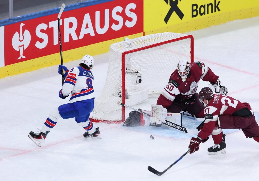 Sarauj! Latvia beats USA at ice hockey world championship Sarauj! Latvia beats USA at ice hockey world championship