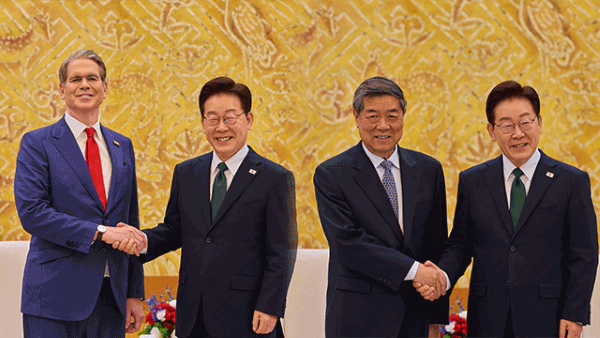 President Lee Discusses Bilateral Cooperation in Meetings with Bessent, He Lifeng