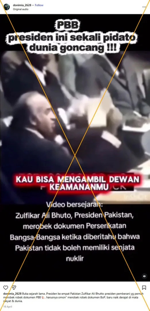 <span>Screenshot of the misleading post captured on May 6, 2026, with an orange X added by AFP</span>