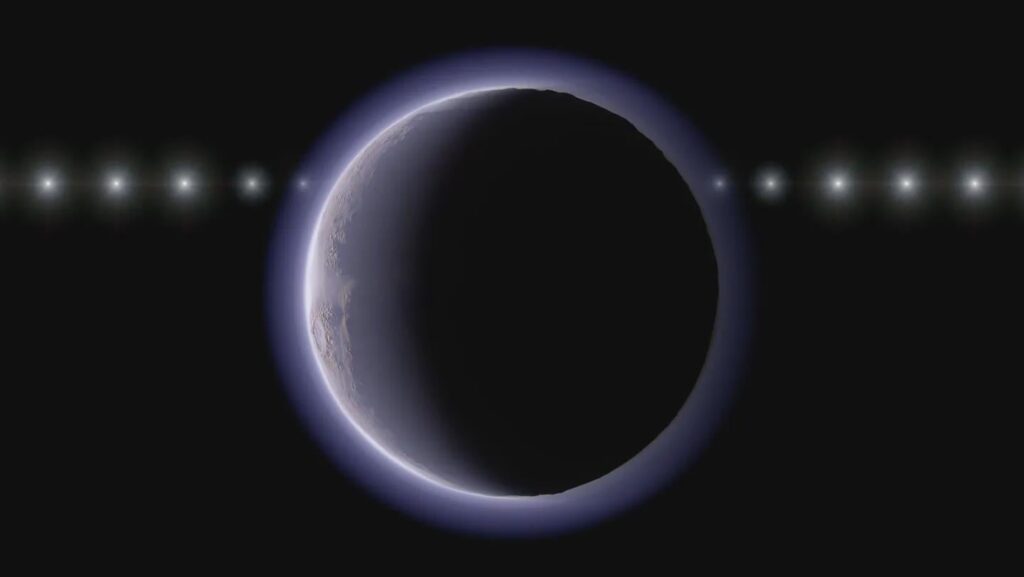 A small object past Pluto may have a thin atmosphere: « The possible atmosphere around 2002 XV93 would be a first for a small object beyond Pluto. »
