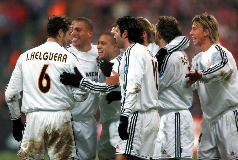 Helguera, in the Real Madrid era of the Galacticos