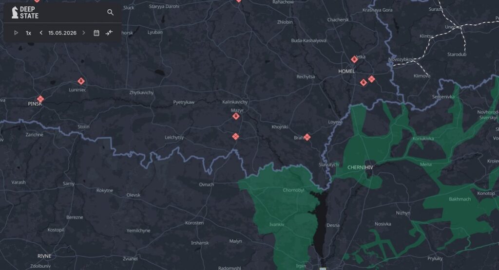 Volodymyr Zelenskyy: russia May Be Preparing New Northern Threat Through Belarus Ukraine says Moscow is discussing potential attacks from Belarusian territory either toward Kyiv and Chernihiv or even against a NATO member state / screenshot from DeepStateMap