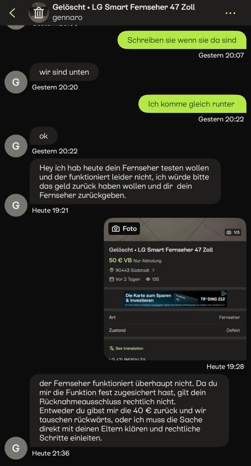 German ebay beef German ebay beef
