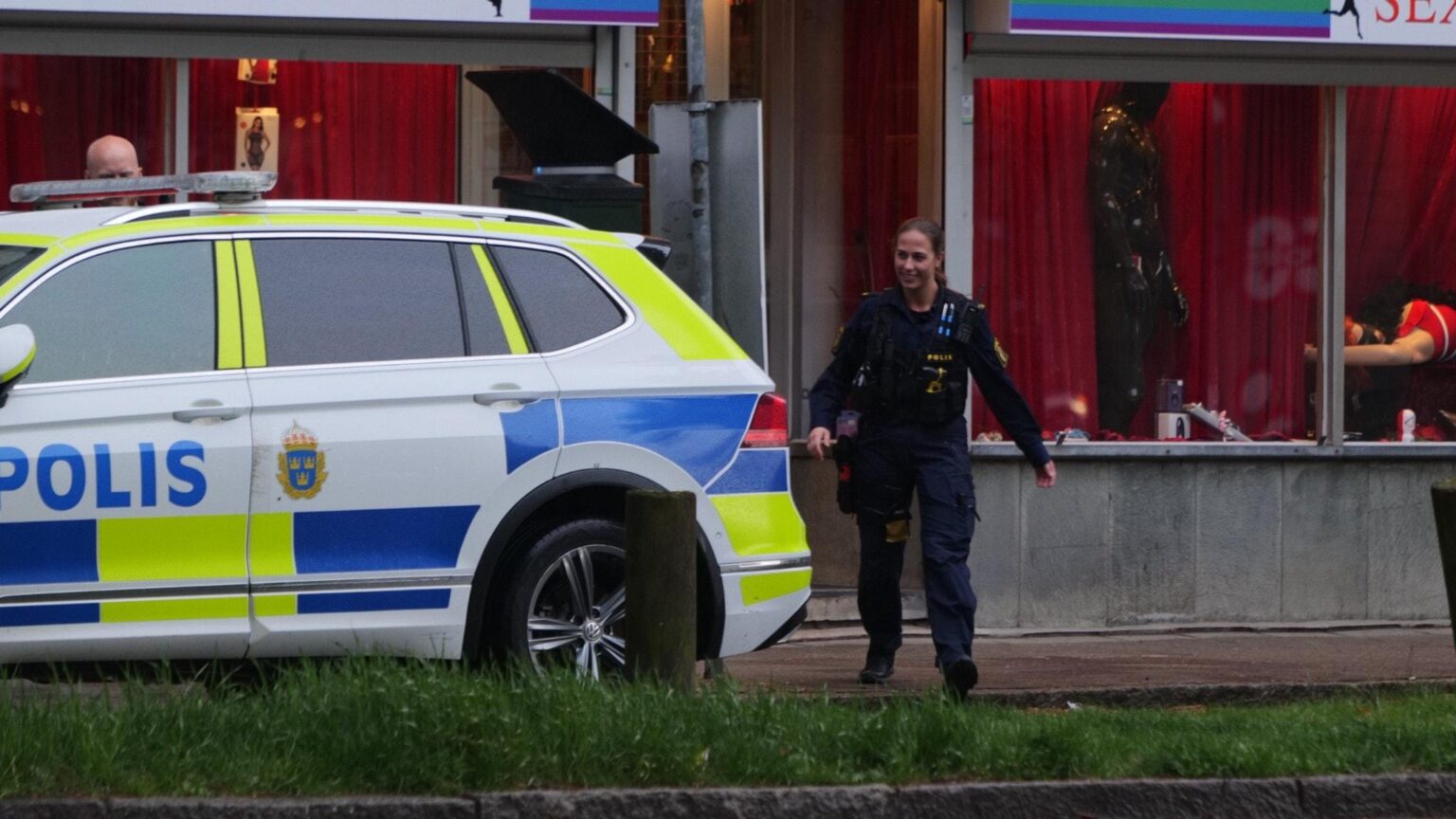 The body on the wheelbarrow was a sex doll - the police rushed out