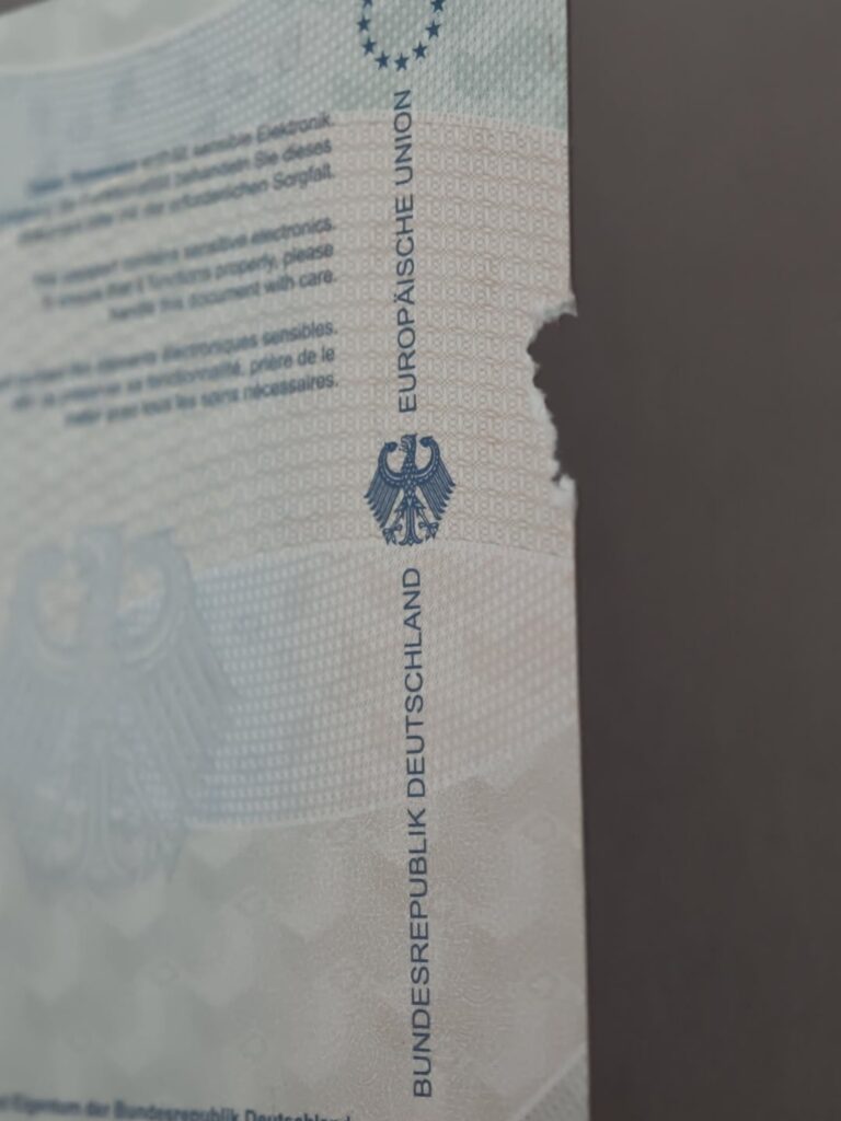Passport valid or invalid? Damaged by cockatiel bird Passport valid or invalid? Damaged by cockatiel bird