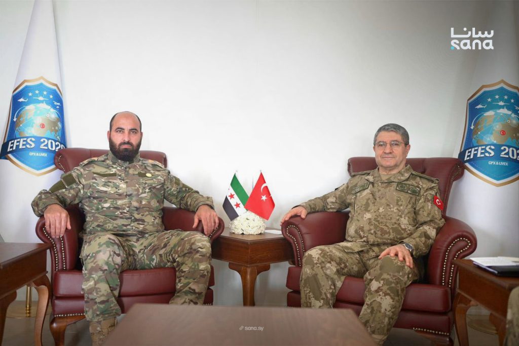 Army Chief arrives in Türkiye for EFES 2026 drills Syrian Arab News Agency (SANA) Army Chief arrives in Türkiye for EFES 2026 drills