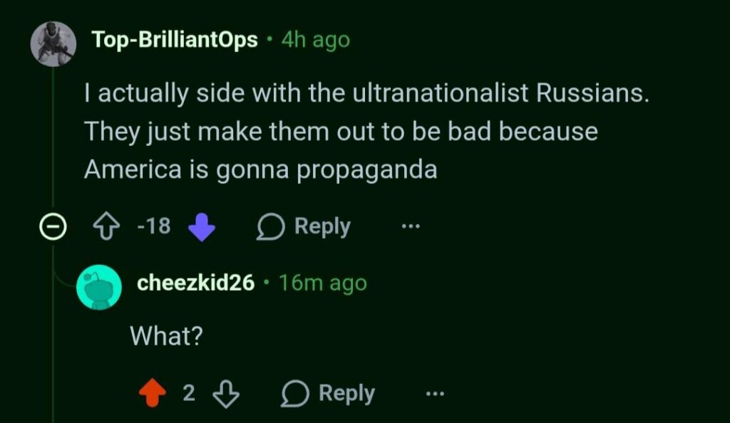 Oh, and the Russians have no propaganda?