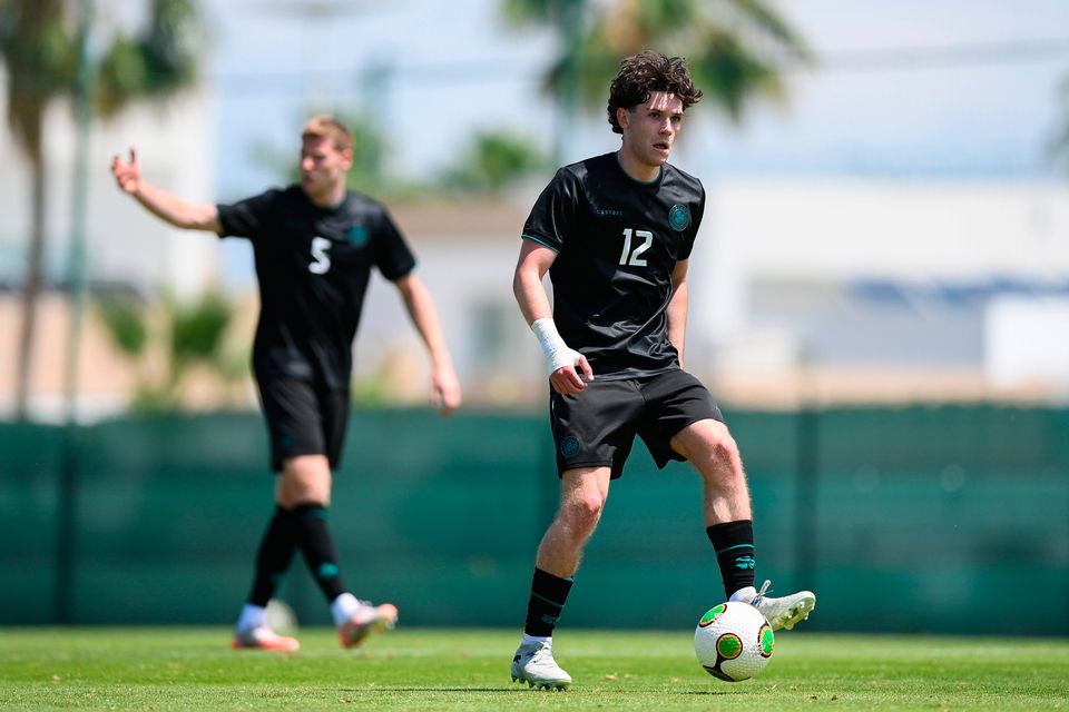 Ireland's Rory Finneran in action during a friendly against Real Murcia 'B' at La Finca Resort in Alicante, Spain today. Photo: Stephen McCarthy/Sportsfile