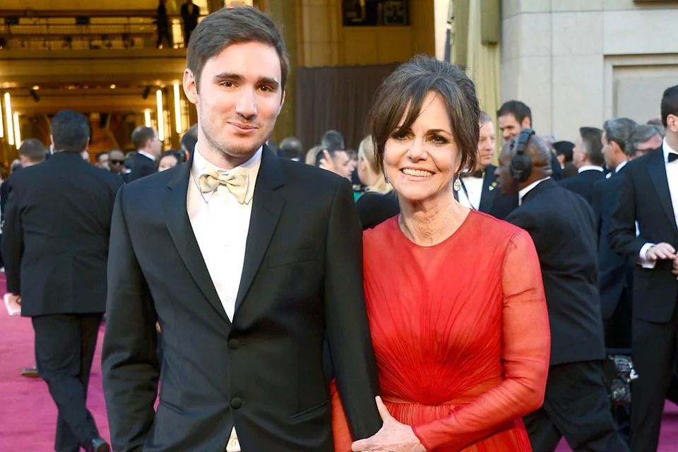Samuel Greisman with his mother, Sally Field, at the Oscars in 2013Credit: Kevork Djansezian/Getty
