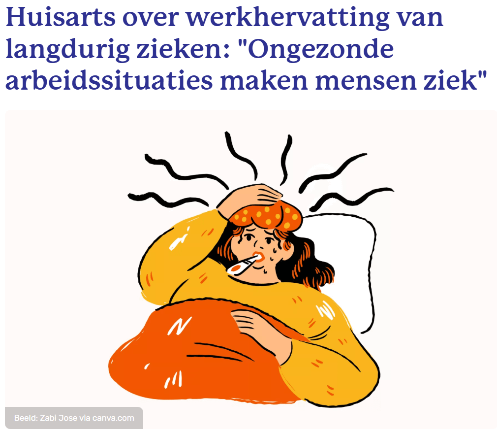 General practitioner about returning to work for long-term ill people: "Unhealthy working situations make people sick"