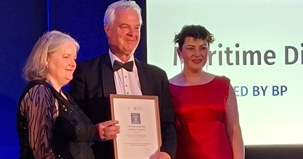 Wallem Wins RINA Maritime Diversity Award 2026 Steve Whitby, Group IT Director & Managing Director, Wallem Vessel IT Services (VITS), collects the Maritime Diversity Award, sponsored by BP, from Professor Catriona Savage, President, The Royal Institution of Naval Architects.