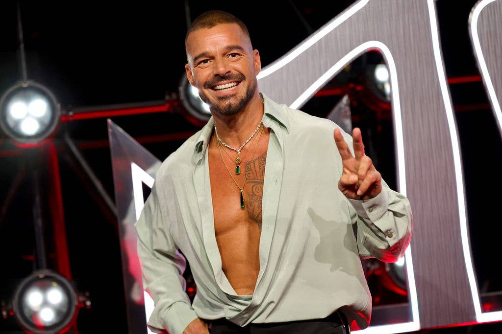 Ricky Martin attends the 2025 MTV Video Music Awards at UBS Arena on September 07, 2025 in Elmont, New York