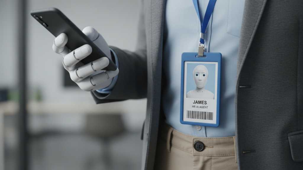 AI will replace far fewer jobs than ignorance will photo of a humanoid robot as a coworker