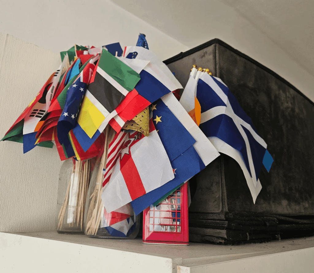 Do you have a flag/flags that are not the Estonian flag? If so, why? (Personally, I own ~100 small flags, mostly due to work..)