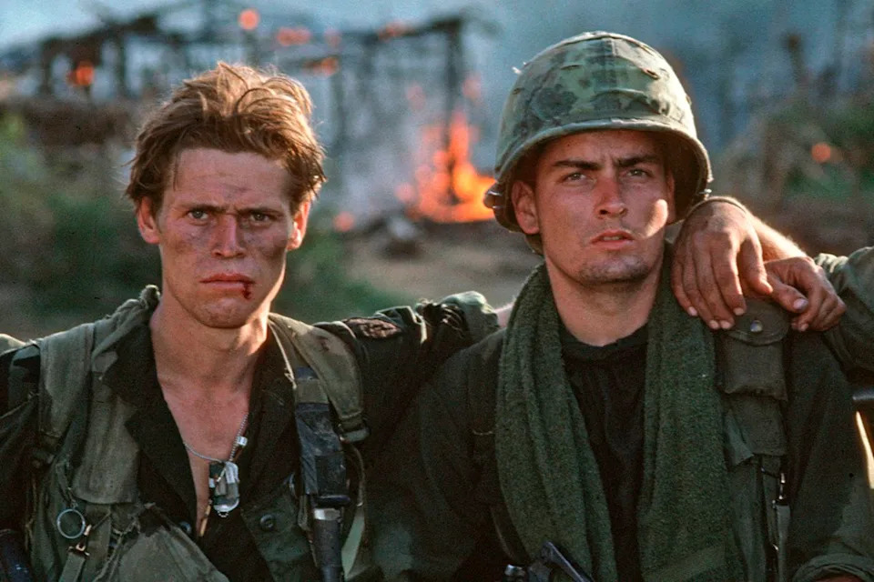 Willem Dafoe and Charlie Sheen in 'Platoon'Credit: Roland Neveu/LightRocket via Getty