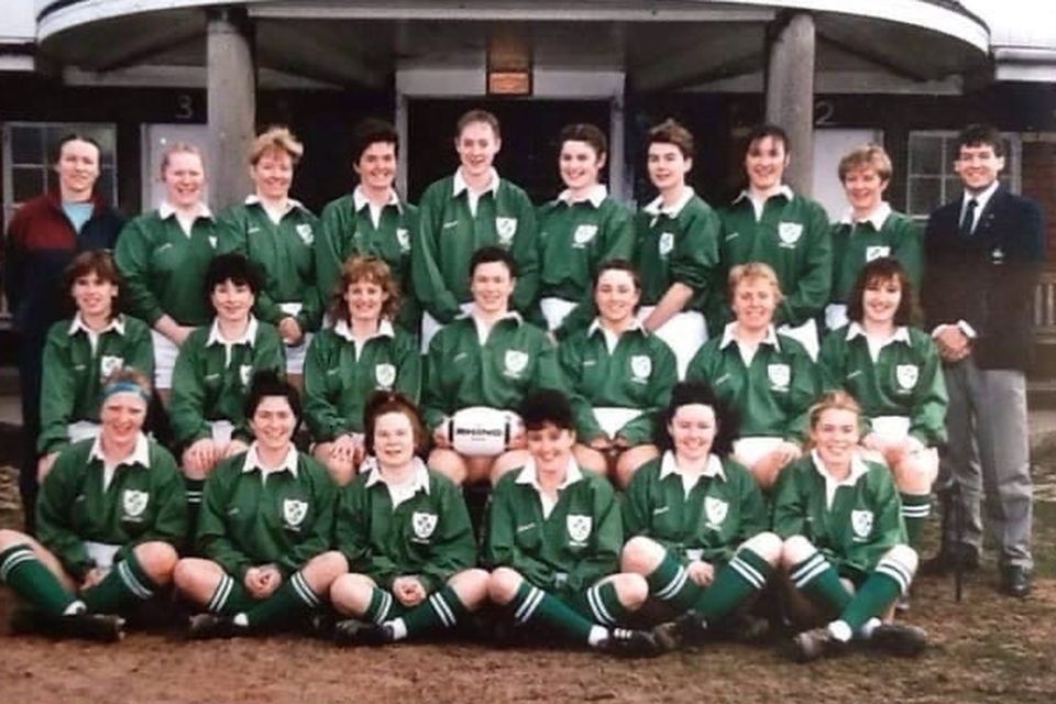 The Ireland team from the first Test match 33 years ago