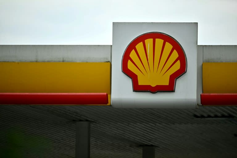 Energy giants, including Shell, have posted strong profits in the first three months of the year as global oil prices soar due to the war in the Middle East (Ben STANSALL)