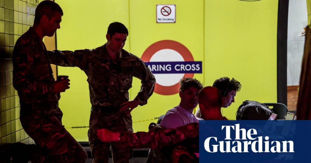 Mind the drone gap: war games begin inside secret Nato bunker in London tube station | Military Mind the drone gap: war games begin inside secret Nato bunker in London tube station | Military