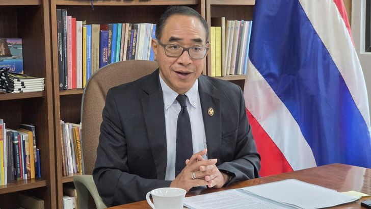 Thai Ambassador to Korea Tanee Sangrat speaks during a one-on-one interview with The Korea Times at the Embassy of Thailand in Seoul, May 19. Courtesy of Embassy of Thailand in Korea