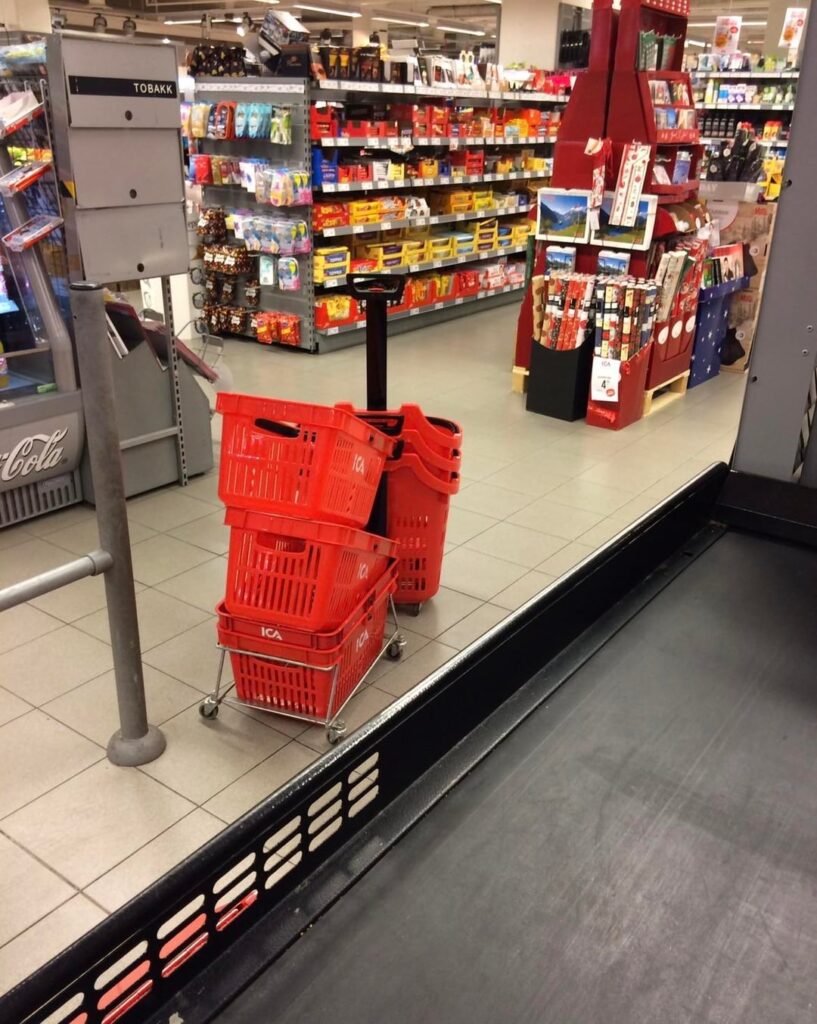 Uppfölning on Swedes vs Nordmen in grocery stores.