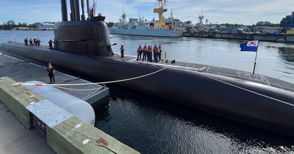 South Korean submarine arrives in B.C. as Canada nears procurement decision