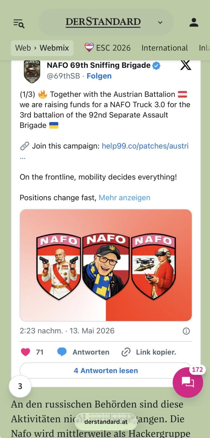 Our Austria 🇦🇹 Battalion made it into the standard Our Austria 🇦🇹 Battalion made it into the standard