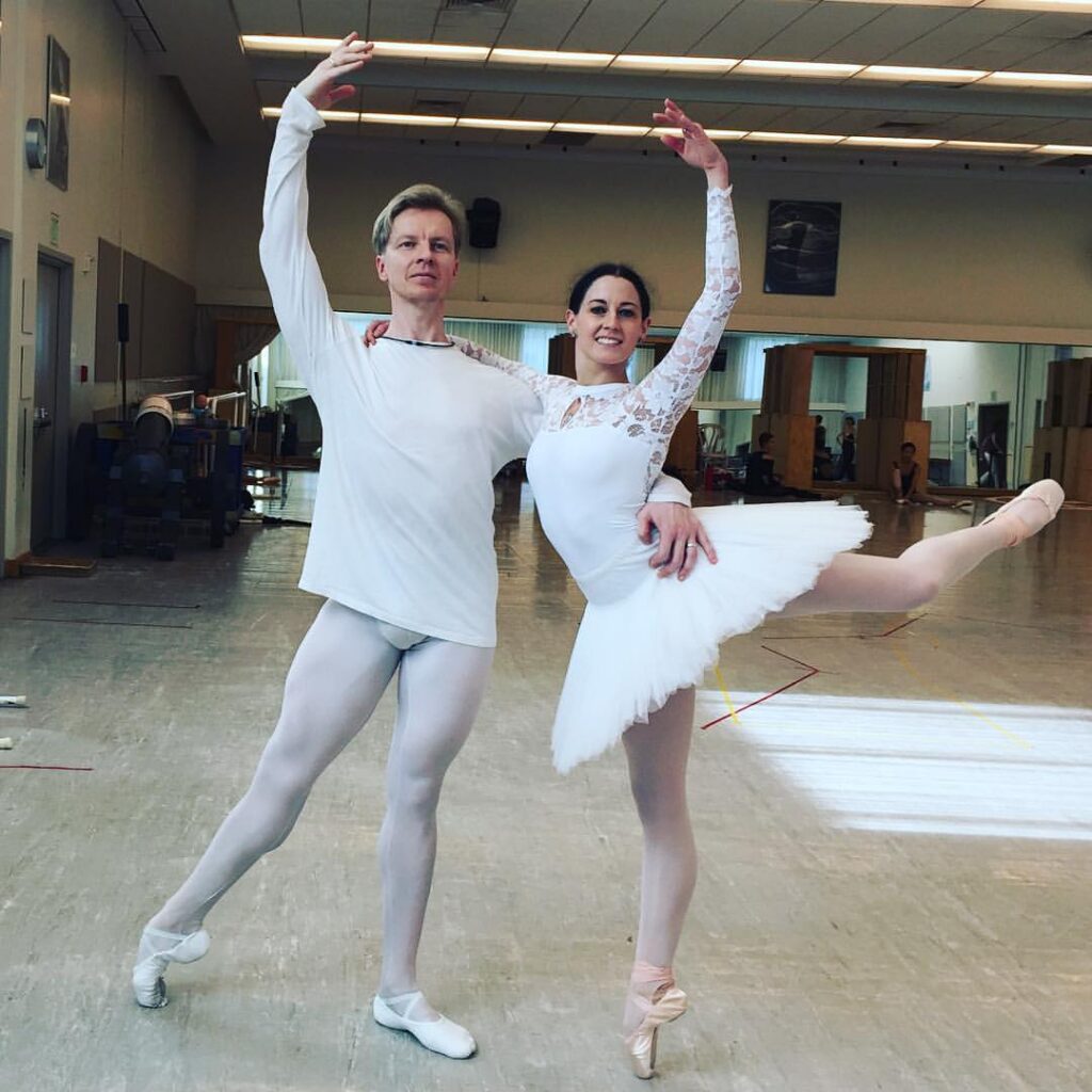 Tiit Helimets rehearsing with a fellow dancer. The Viljandi-born former San Francisco Ballet principal dancer has been appointed artistic director of Sacramento Ballet, taking up the role this autumn. Private collection.
