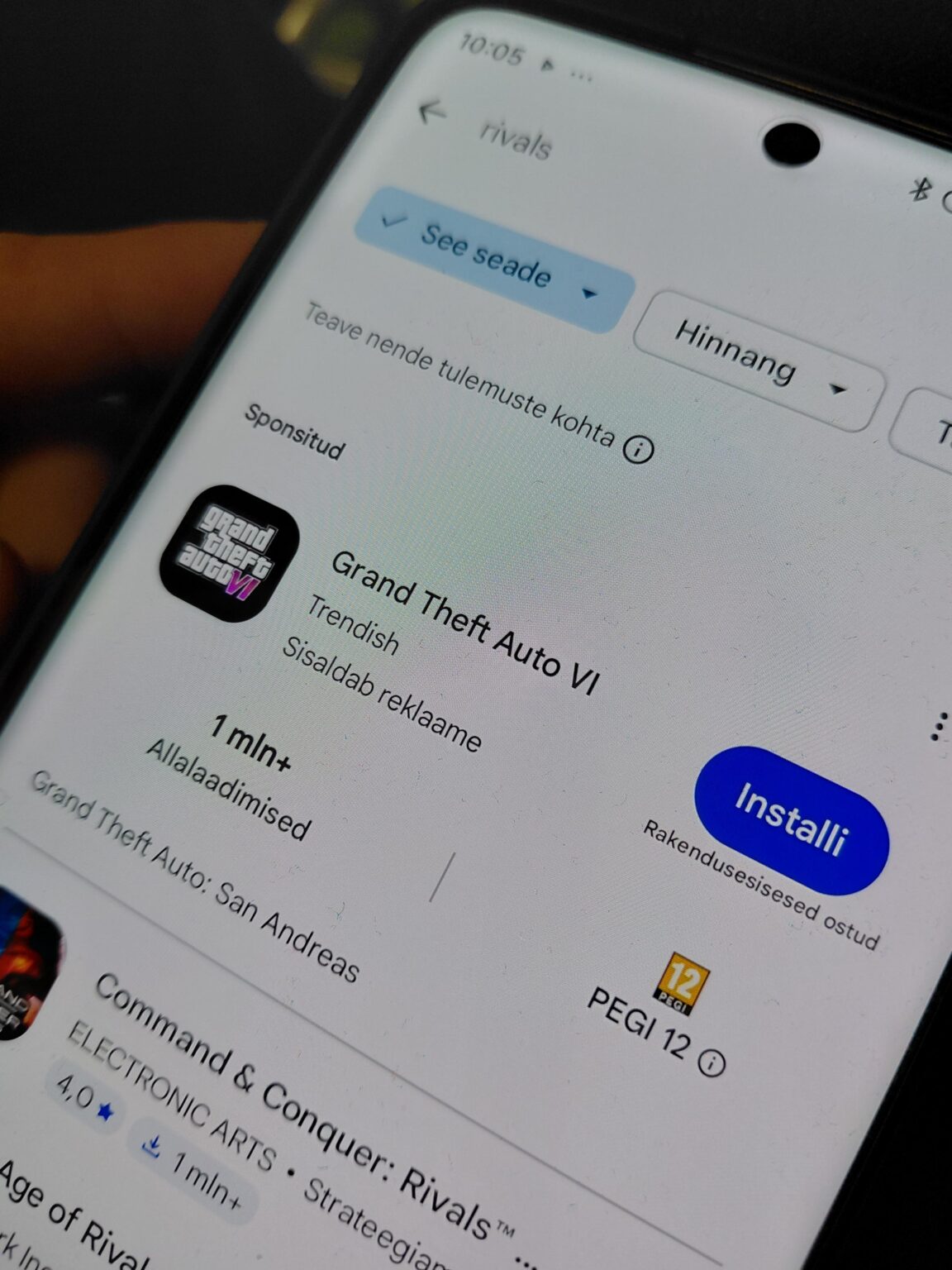 Ahh yes, my favorite mobile game. GTA VI: San Andreas