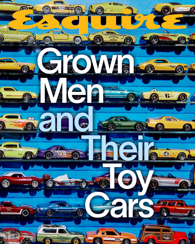 Magazine cover featuring toy cars.