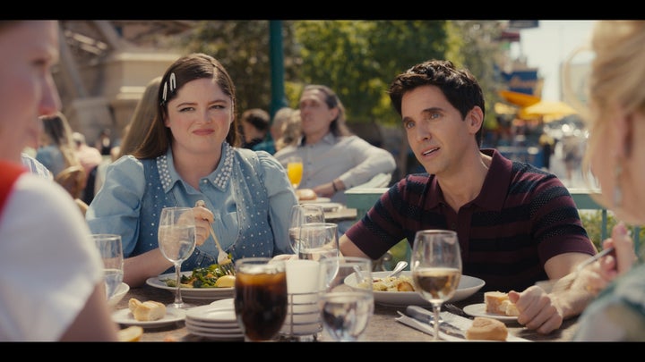 Megan Stalter, left, and Paul W. Downs, right, in “Hacks.” The always-stressed Jimmy (Downs) is also a favorite because he has his occasional funny moments.