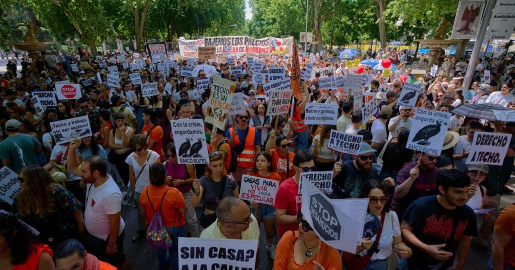 Thousands rally in Spain's capital against increasing housing costs | National & World News
