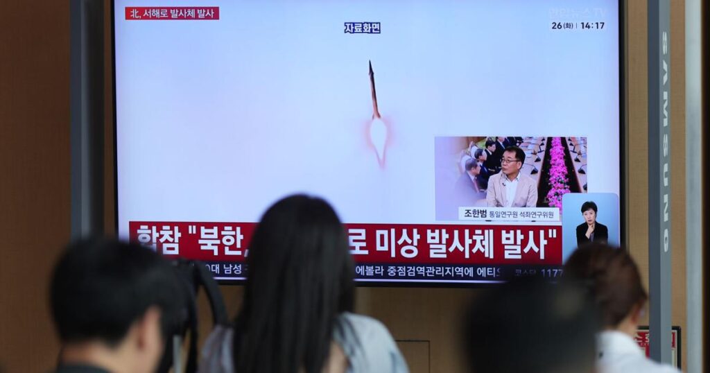 North Korea launches ballistic missiles over the sea in latest show of force | National News