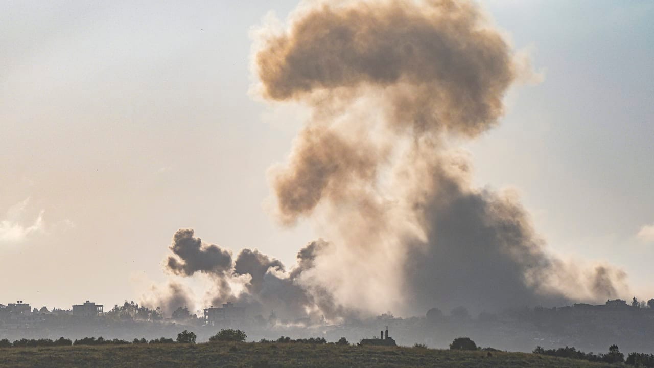 Smoke rises during an Israeli military operation in southern Lebanon, May 6, 2026